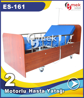 ES-161 model ahşap hasta yatağı