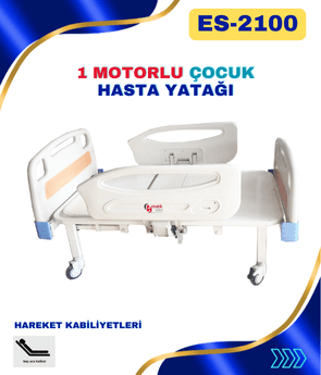 1 Motorlu Çocuk Hasta Yatağı: Emek Sağlık ES-2100