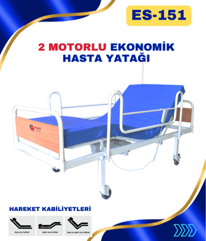 2 Motorlu Hasta Yatağı: Emek Sağlık ES-151